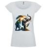 T-shirt donna Elefante Africa
