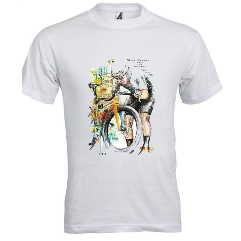 T-shirt uomo ciclista