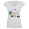 T-shirt donna Pellicani in moto