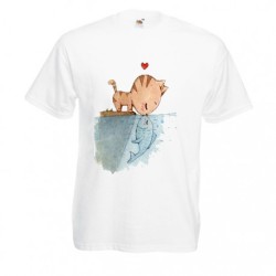 T-shirt donna Cat in love