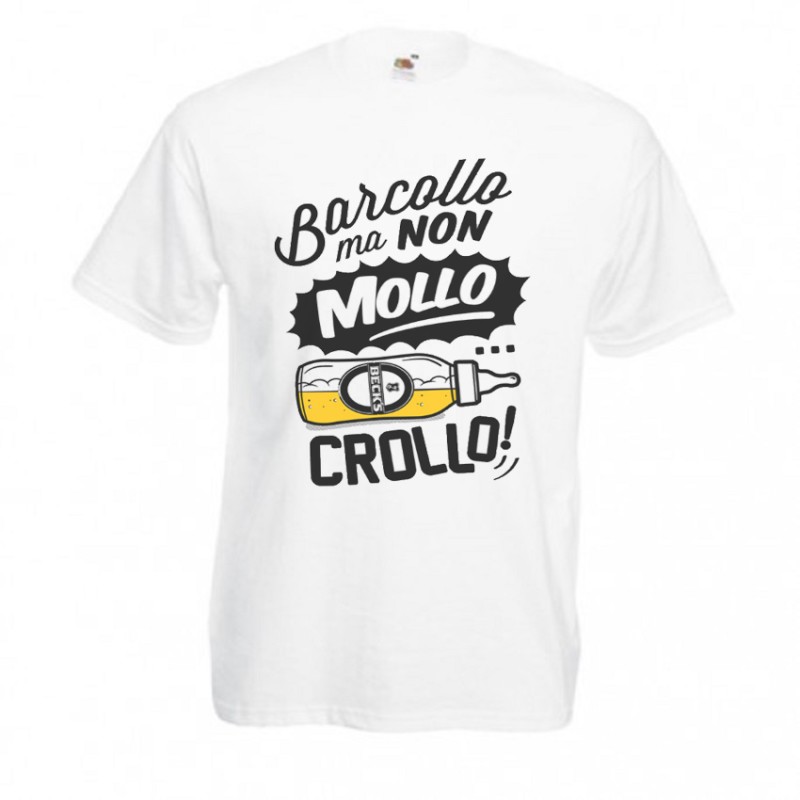 T-shirt uomo Barcollo ma non mollo