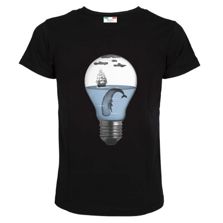 T-shirt uomo Lampadina Blues
