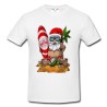 T-shirt uomo Babbo Natale Hawaii
