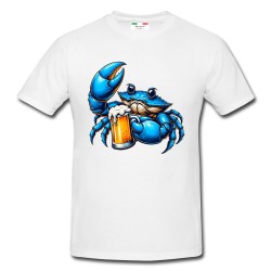 T-shirt uomo Granchio blu birra