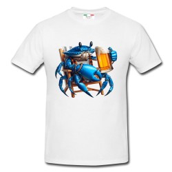 T-shirt uomo Granchio blu birra