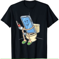 T-shirt uomo Cellulare in bagno