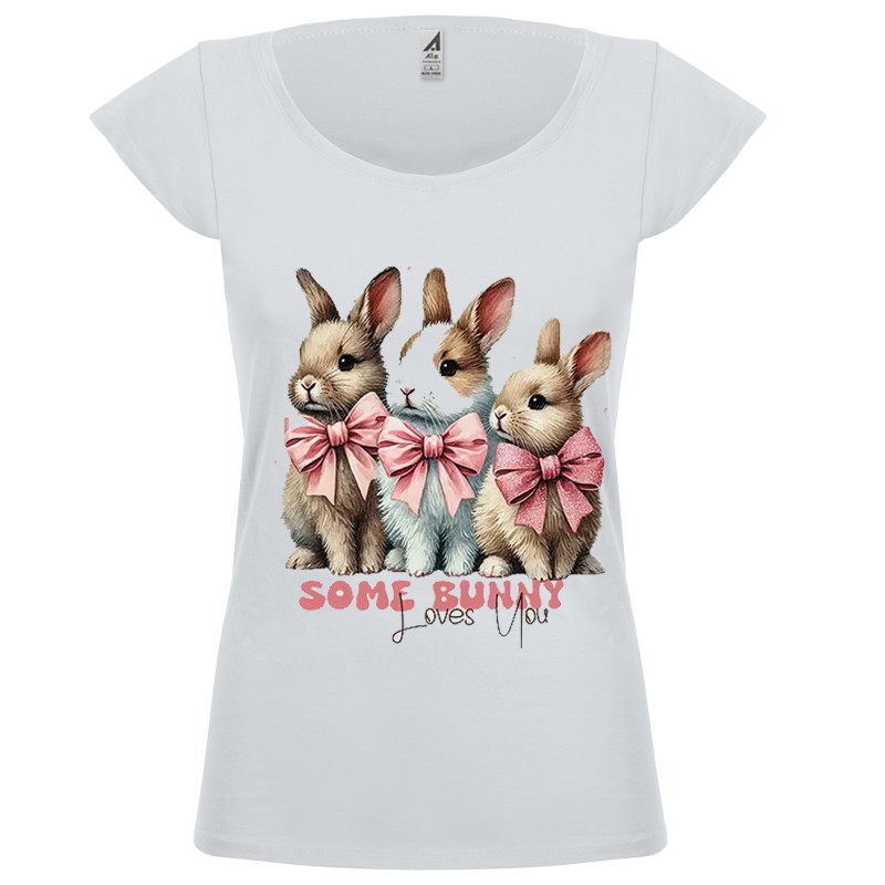 T-shirt donna Conigli Pasquali