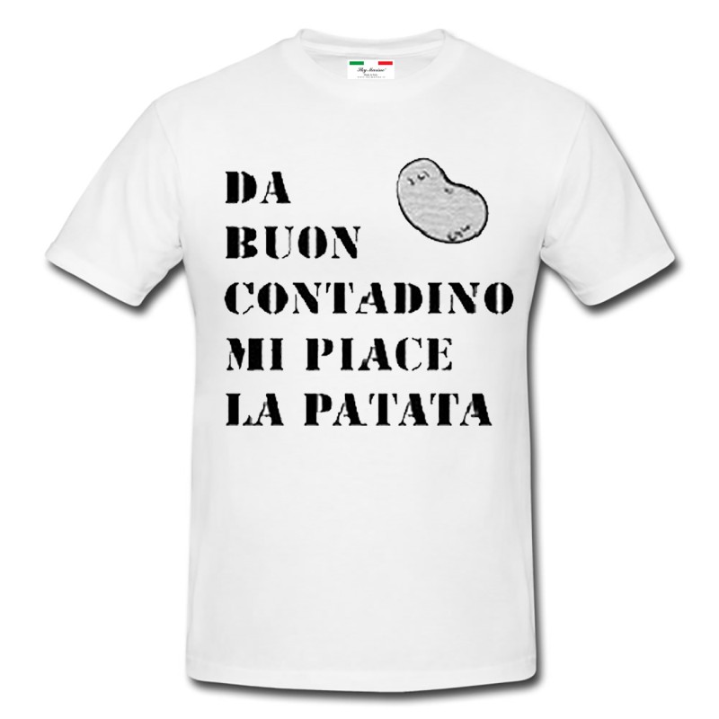 T-shirt uomo Mi piace la patata