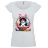 T-shirt donna Gatto di pasqua