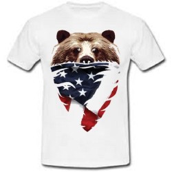 T-shirt uomo Orso USA