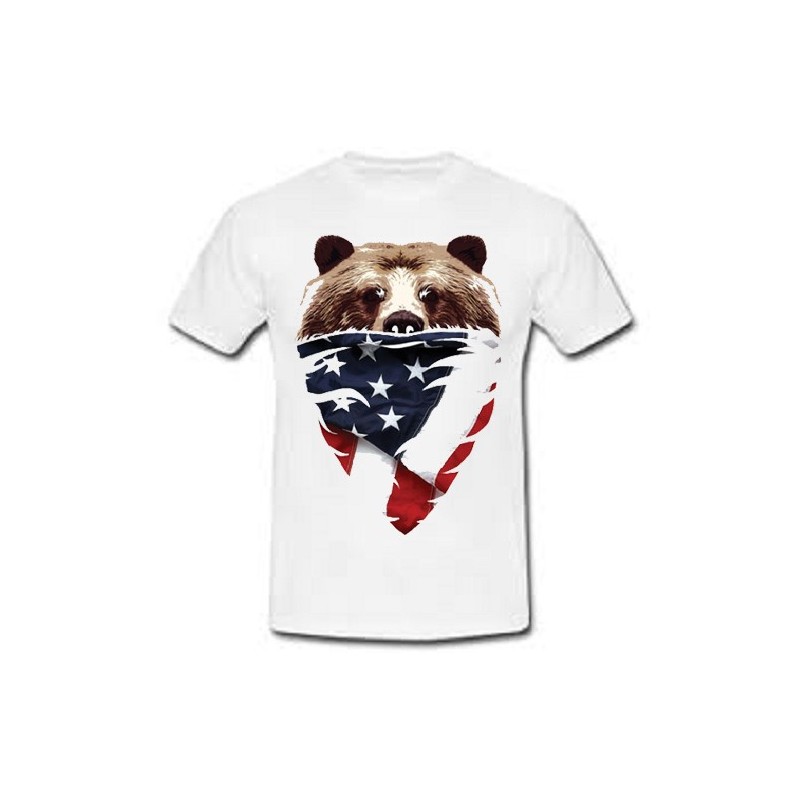 T-shirt uomo Orso USA