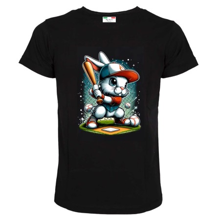 T-shirt uomo Coniglio Baseball