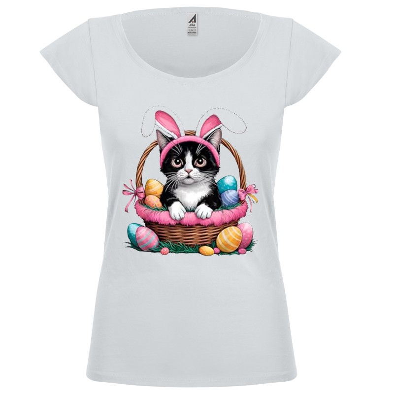 T-shirt donna Gatto pasquale