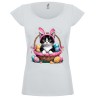 T-shirt donna Gatto pasquale