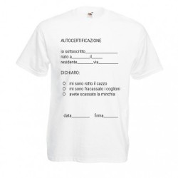 T-shirt uomo Certificazione