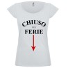 T-shirt donna Chiuso per ferie